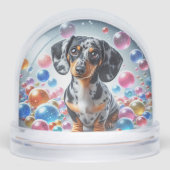 DAPPLE DACHSHUND SNOW GLOBE (Avant)