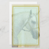 Dapple Gray Andalusië Horse Briefpapier (Voorkant / Achterkant)