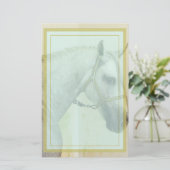 Dapple Gray Andalusië Horse Briefpapier (Staand voorkant)