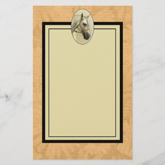 Dapple Gray Andalusië Horse Briefpapier (Voorkant)