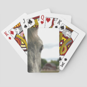 Dapple Gray Draft Horse Eye Pokerkaarten