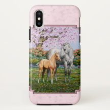 Dapple Gray Quarter Horse Mare Palomino Foal Pink