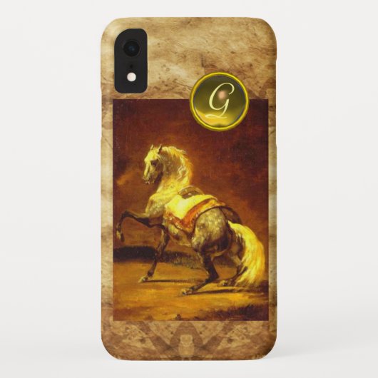 DAPPLED GRAY HORSE MONOGRAM Case-Mate iPhone CASE (Achterkant)