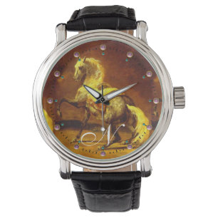 DAPPLED GRAY HORSE Monogram Horloge