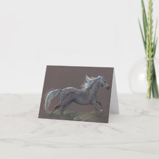"Dapples" une carte de voeux pour cheval