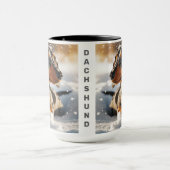 Dappshund Christmas Coffee Mug Cup (Centre)
