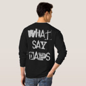 "Daps dit; Que dire des Daps" T-shirt DNF (Dos entier)