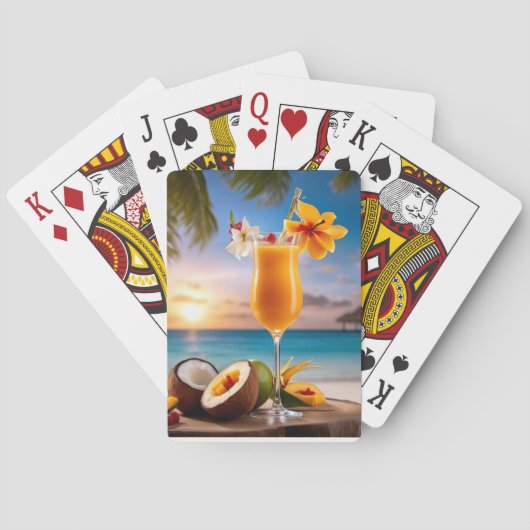 Daquiri mango pokerkaarten (Achterkant)