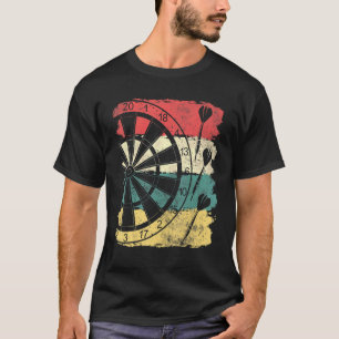 Dar Retro Heren Darts Voor Dartspelers T-shirt