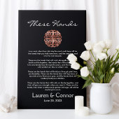 Dara Knot Irish Handfasting Wedding Vows Canvas Afdruk