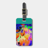 Darcy Bagagelabel in het Blauwgroen (Voorkant verticaal)