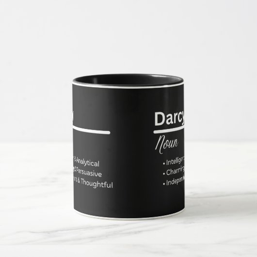 Darcy Boy Name Definition Personalized Mug (Centre)