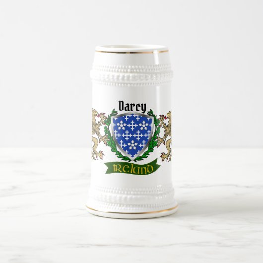 Darcy/Dorcy Irish Shield Gepersonaliseerde Bier St Bierpul (Center)