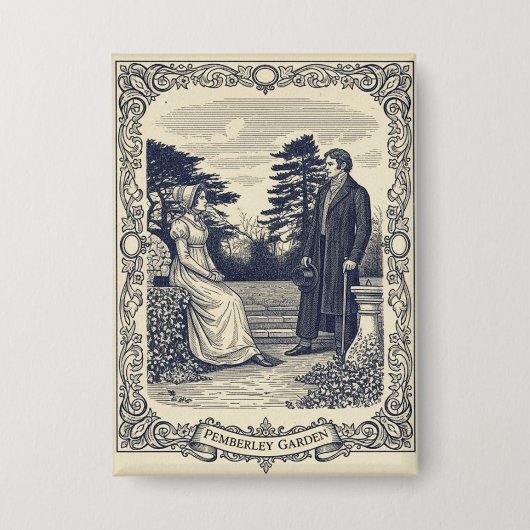 Darcy & Elizabeth scène Button (Voorkant)