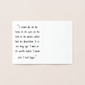 Darcy & Elizabeth Silhouette Folie Kaarten (Binnen)