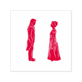 Darcy & Elizabeth Silhouette Zelfinktende Stempel