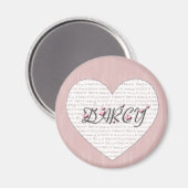 Darcy Heart Magnet (Recto/Verso)