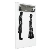 Darcy & Lizzy silhouet plus citaat Mini Klembord (Schuin)