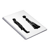 Darcy & Lizzy silhouette Notitieboek (Rechterzijde)