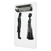 Darcy & Lizzy silhouette plus quote Mini Klembord (Angled2)