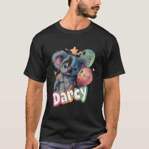 Darcy - Schattige meisjesnaam met Schattigee koala T-shirt