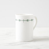 Dard Hunter Green Porselein Kop (Voorkant rechts)