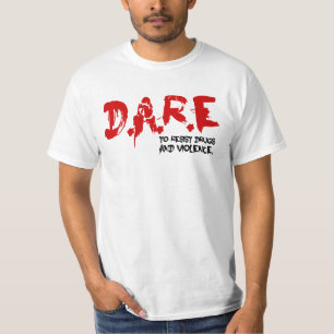 DARE om drugs en geweld te bestrijden T-shirt