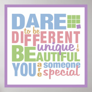 Dare om een ander poster te zijn