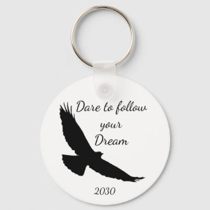 Dare om je Dream Hawk Silhouette te volgen Sleutelhanger