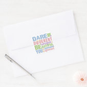 Dare om verschillende stickers te zijn (Envelop)