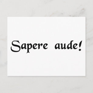 Dare om wijs te zijn! briefkaart