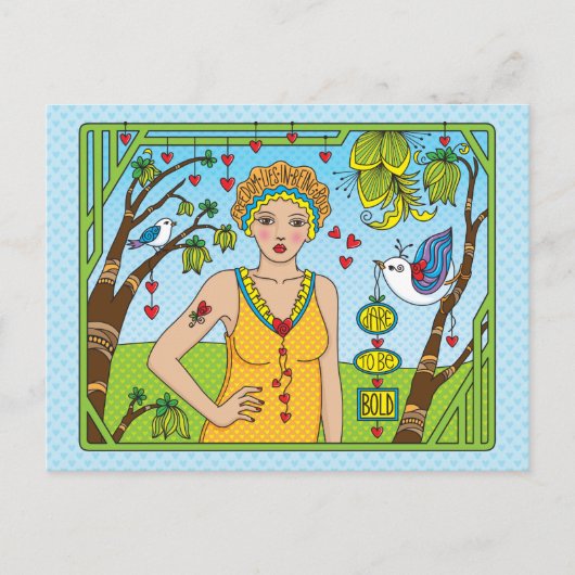 Dare To be Bold_ Briefkaart (Voorkant)