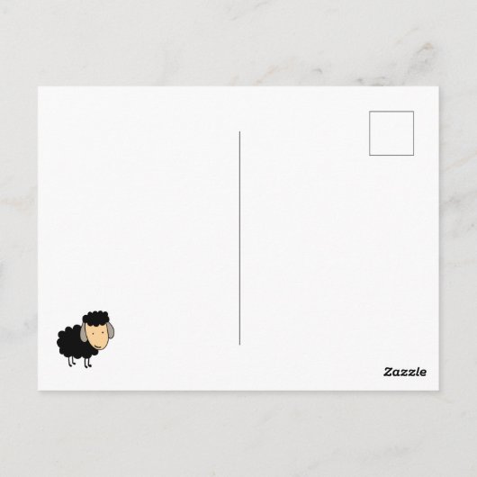 Dare to be Different Black Sheep Briefkaart (Achterkant)