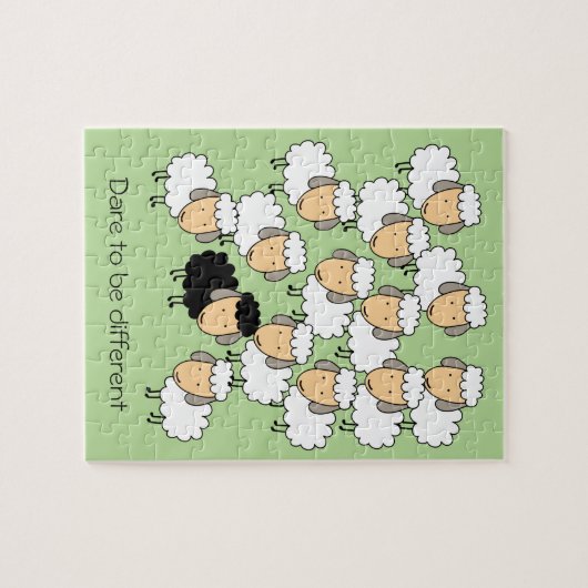 Dare to be Different Black Sheep Legpuzzel (Horizontaal)