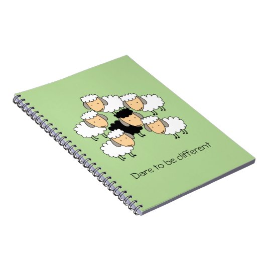 Dare to be Different Black Sheep Notitieboek (Rechterzijde)