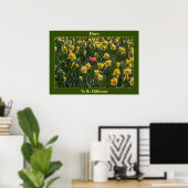 Dare to be different Daffodils Poster (Thuiskantoor)