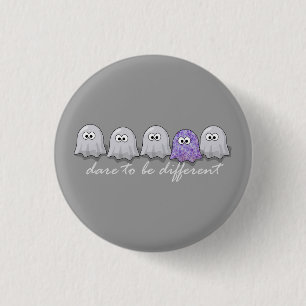 Dare to be Different Ghosts Ronde Button 3,2 Cm