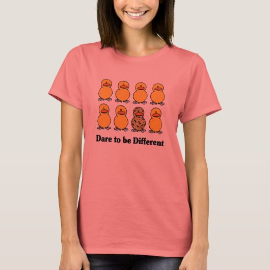 Dare to be Different t shirt (Voorkant)