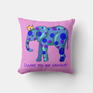 Dare to be Unique Elephant Sierkussen