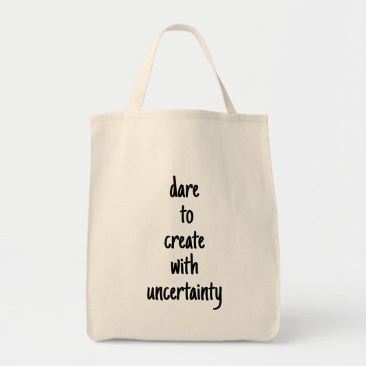 Dare to Creëer Grocery Canvas tas (Voorkant)