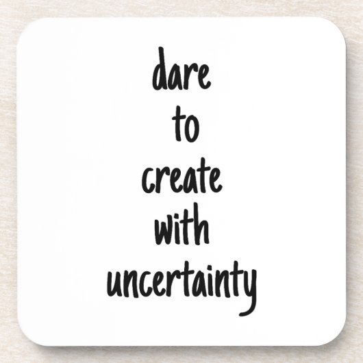 Dare to Creëer Hard Plastic Onderzetter (Voorkant)