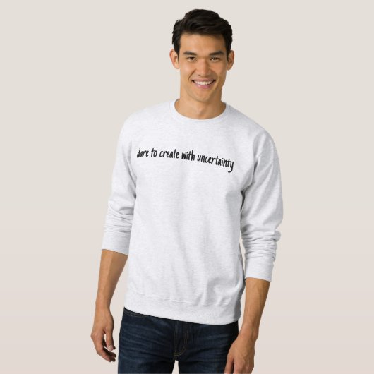 Dare to Creëer Mannen Basic Sweatshirt (Voorkant volledig)