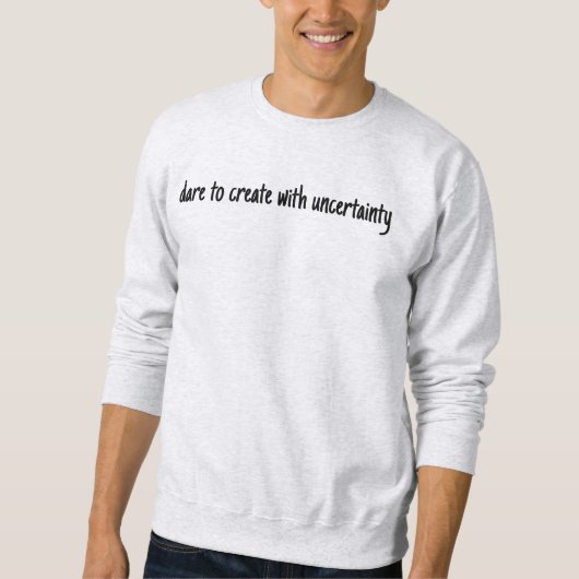 Dare to Creëer Mannen Basic Sweatshirt (Voorkant)