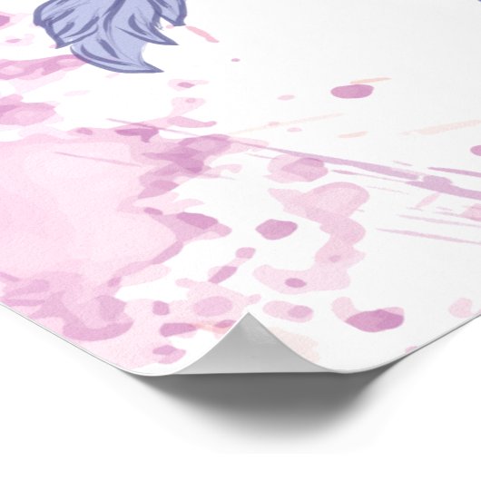 Dare to Dream Waterverf Dreamweaver Persoonlijk Poster (Hoek)