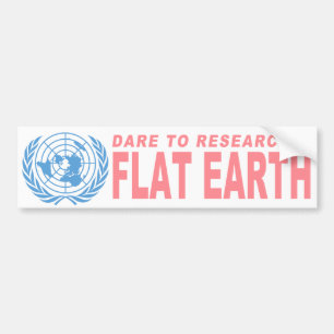 Dare to Research Flat Earth Bumpersticker