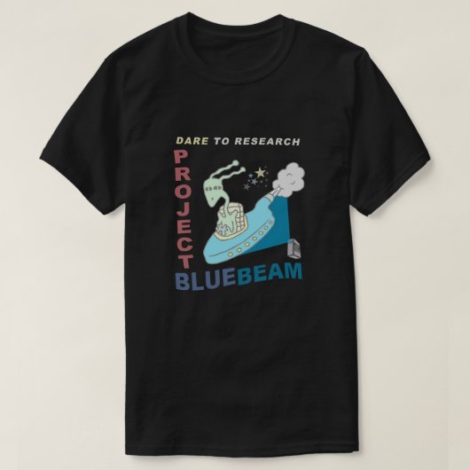 Dare to Research Project Blue Beam T-shirt (Design voorkant)