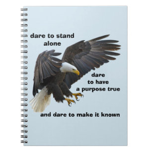 Dare to Stand Alone, American Bald Eagle Edition Notitieboek