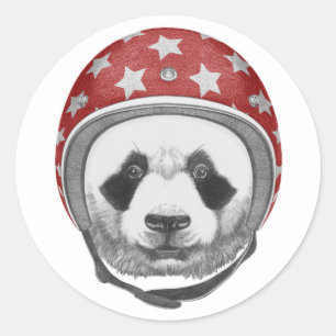 Dareduivel Panda Ronde Sticker