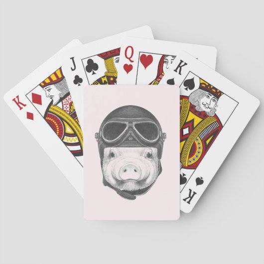 Dareduivel Pig Pokerkaarten (Achterkant)