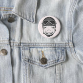 Dareduivel Pig Ronde Button 5,7 Cm (In situ)